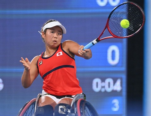 【うおおおおお】車いすテニス女子上地結衣、絶対王者を逆転で破り女子シングルス史上初の金メダル獲得！！！