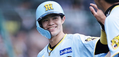 阪神中野拓夢、1億5500万円アップの3億円でサイン…率・282、0本塁打、30打点