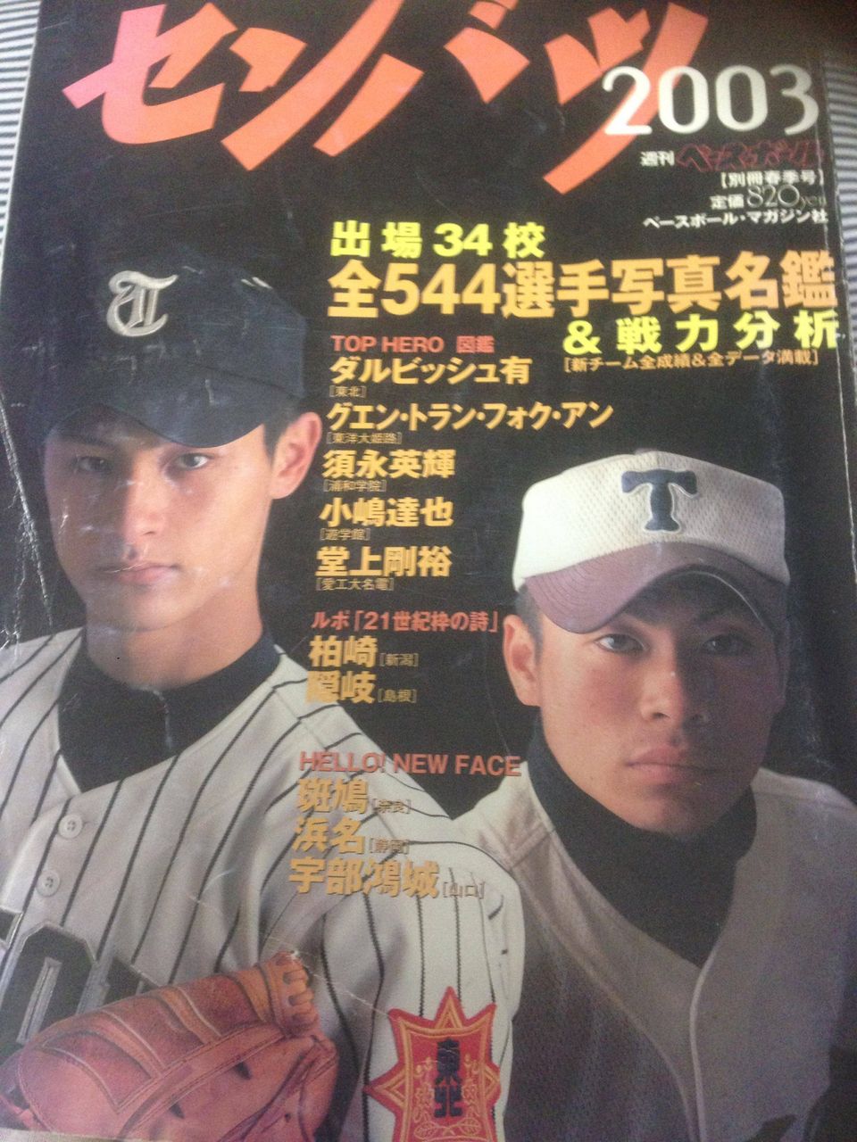03年の選抜高校野球のガイドブックが発掘されたからうpしてく やきう好き 野球まとめブログ 03年の選抜高校野球のガイドブックが発掘されたからうpしてく やきう好き 野球まとめブログ