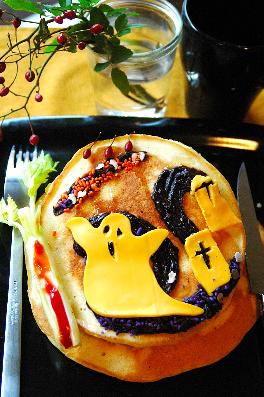 本当は怖いハロウィン と朝パンケーキ アメリカごはん 田舎町でのステキな生活