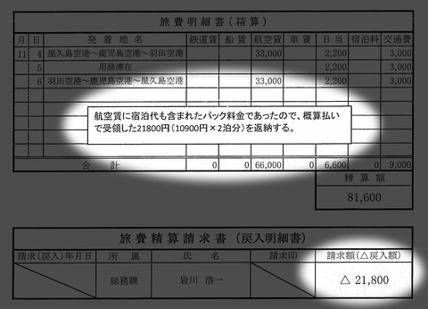 副町長）戻入書２