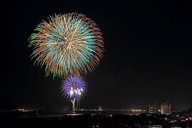 第10回福津市納涼花火大会 光の情景 Kyushu Photolog