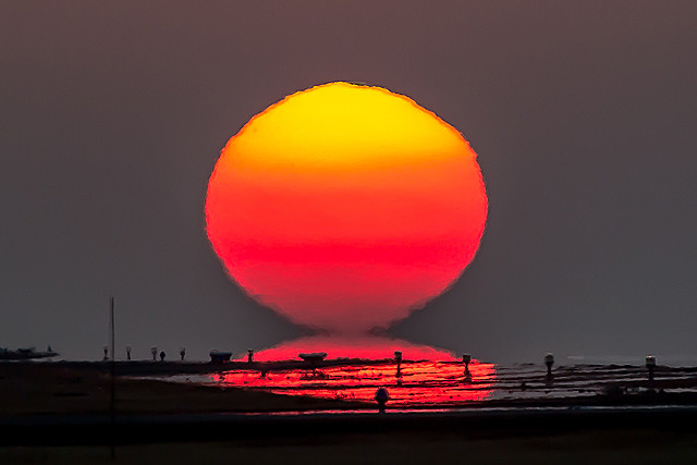 だるま夕陽