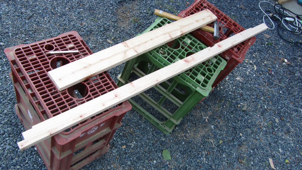 母屋の繋ぎ目を塞ぐ その1 やまだ 小屋を自作する 母屋の繋ぎ目を塞ぐ その1 やまだ 小屋を自作する