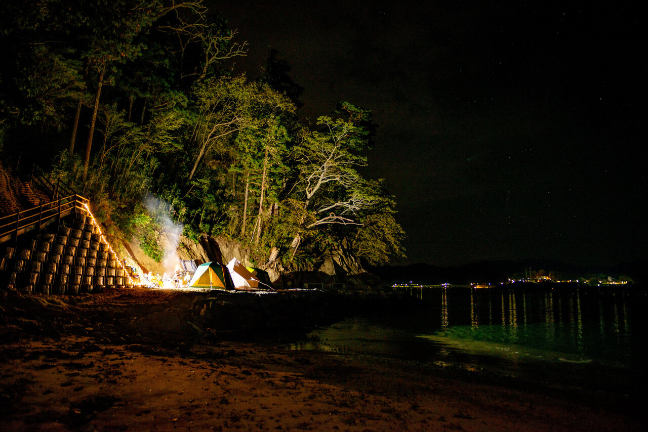 オランダ島1泊2日キャンプで誘客プロジェクト でテストキャンプをしました その2 山田町に来るとこんなことできます