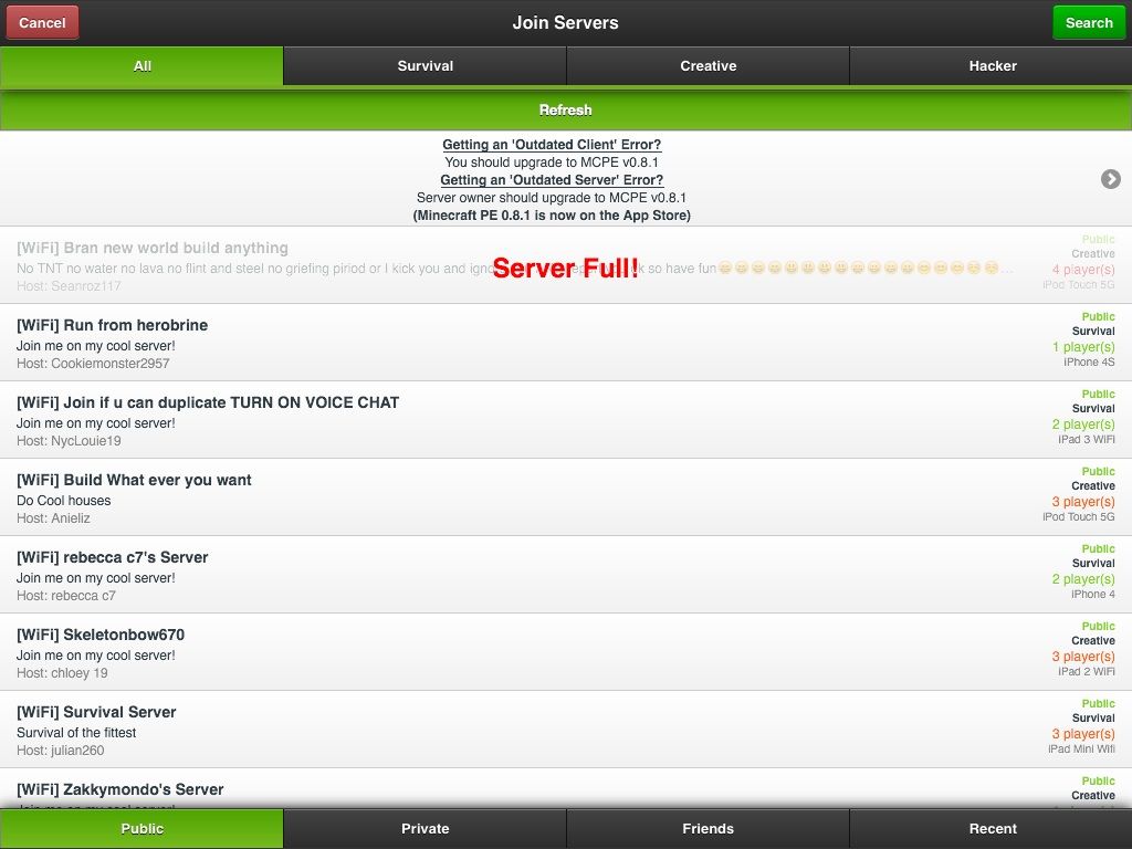 マルチプレイヤーpeの使い方 やまぼーのマインクラフトpeマルチサバイバル生活