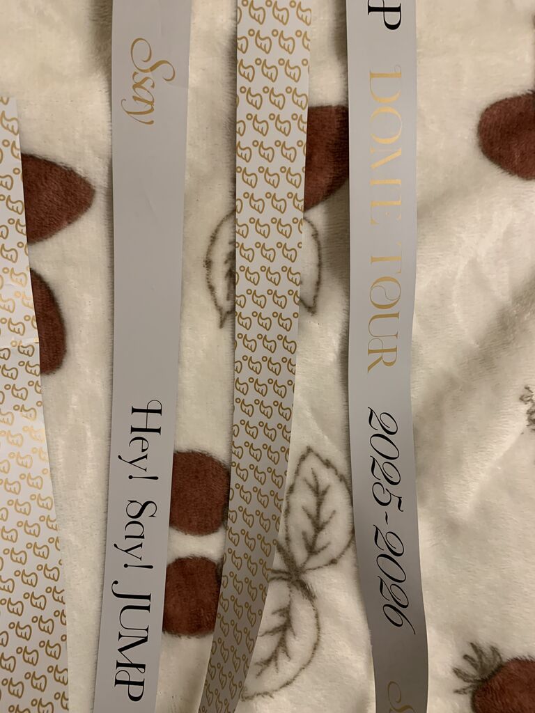 12/14JUMP福岡ラスト銀テープ Hey!Say!JUMP DOMETOUR2025-2026 Ssay 白