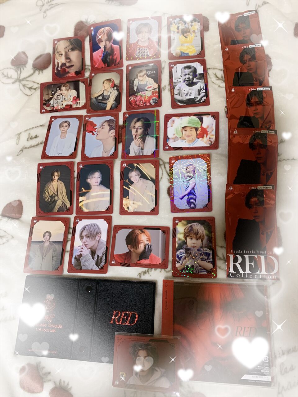 山田涼介ビジュアルカードREDコレクション24枚フルセットコンプリート