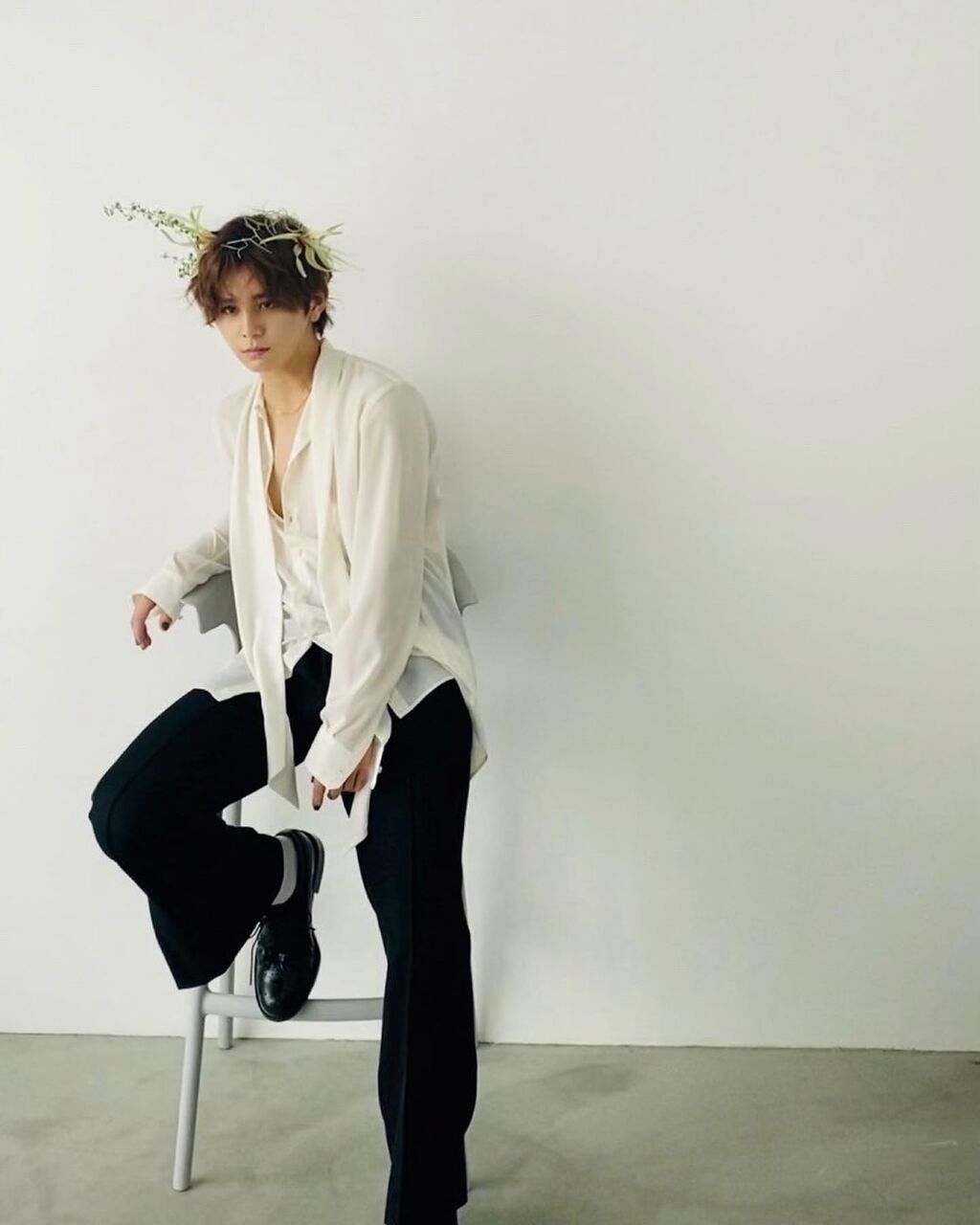 ある日の撮影シリーズ。ってそんな胸元あらわなバスローブみたいなの着