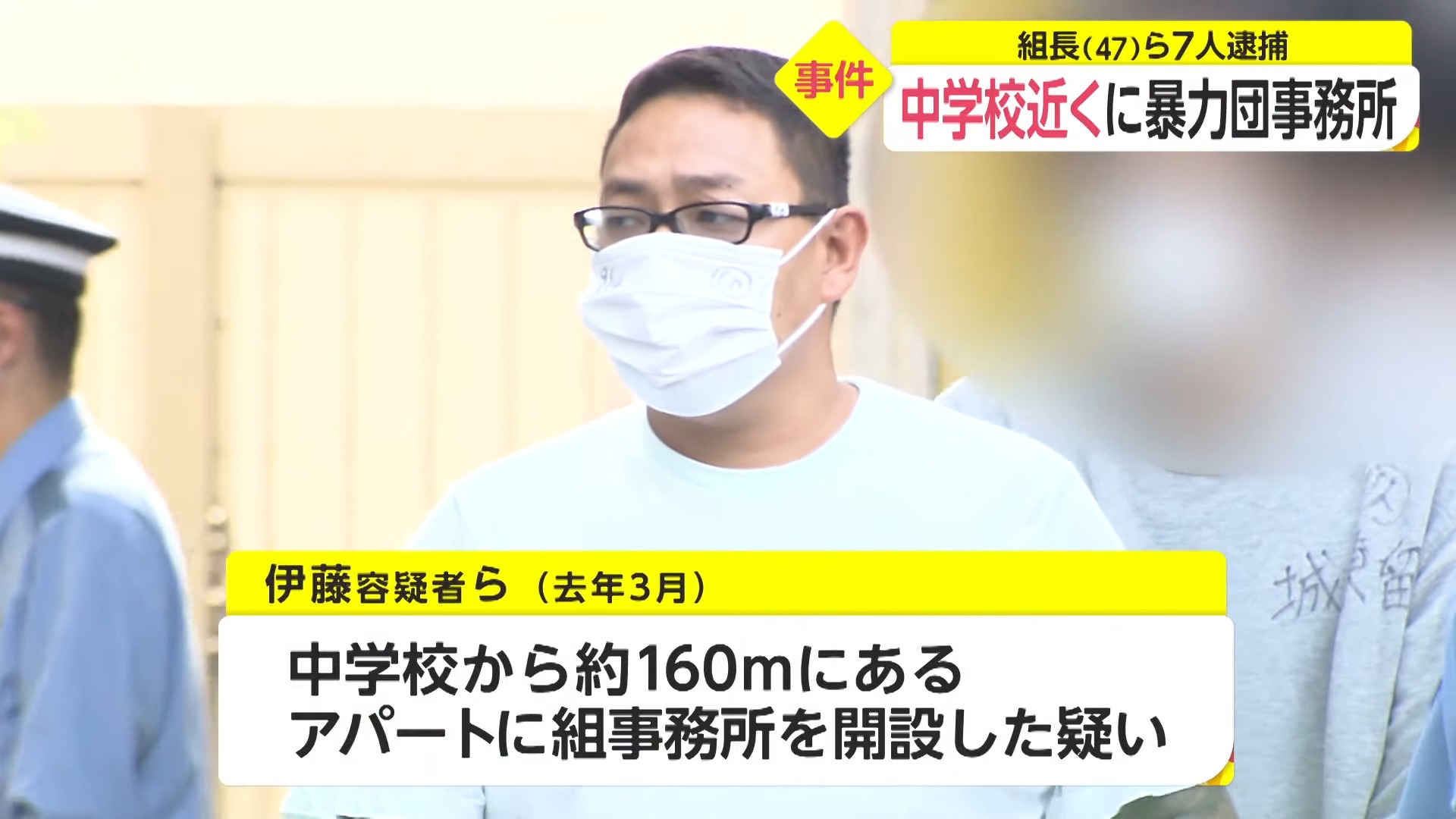 中学校近くに暴力団事務所 47歳組長ら7人逮捕 東京・足立区