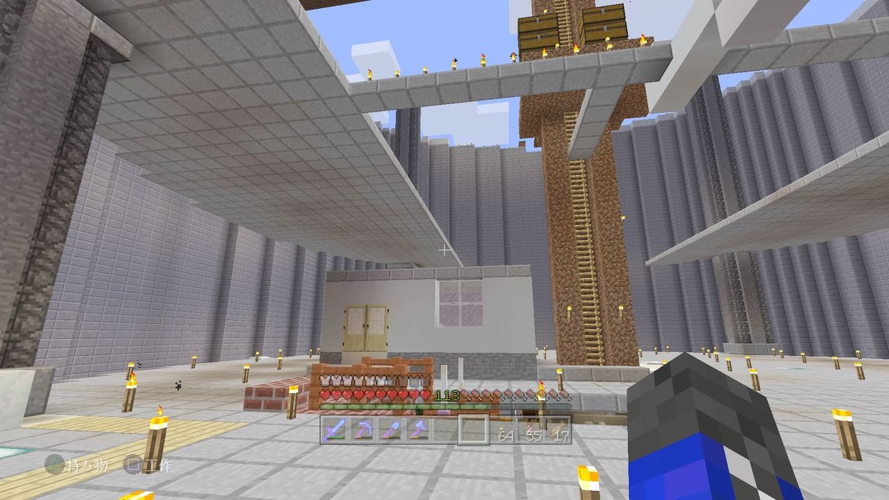 地下鉱山都市開発 工事現場にあるあの豆腐建築をつくる Minecraft Minecraft サバイバル都市開発局 マイクラ