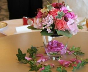 テーブルお花