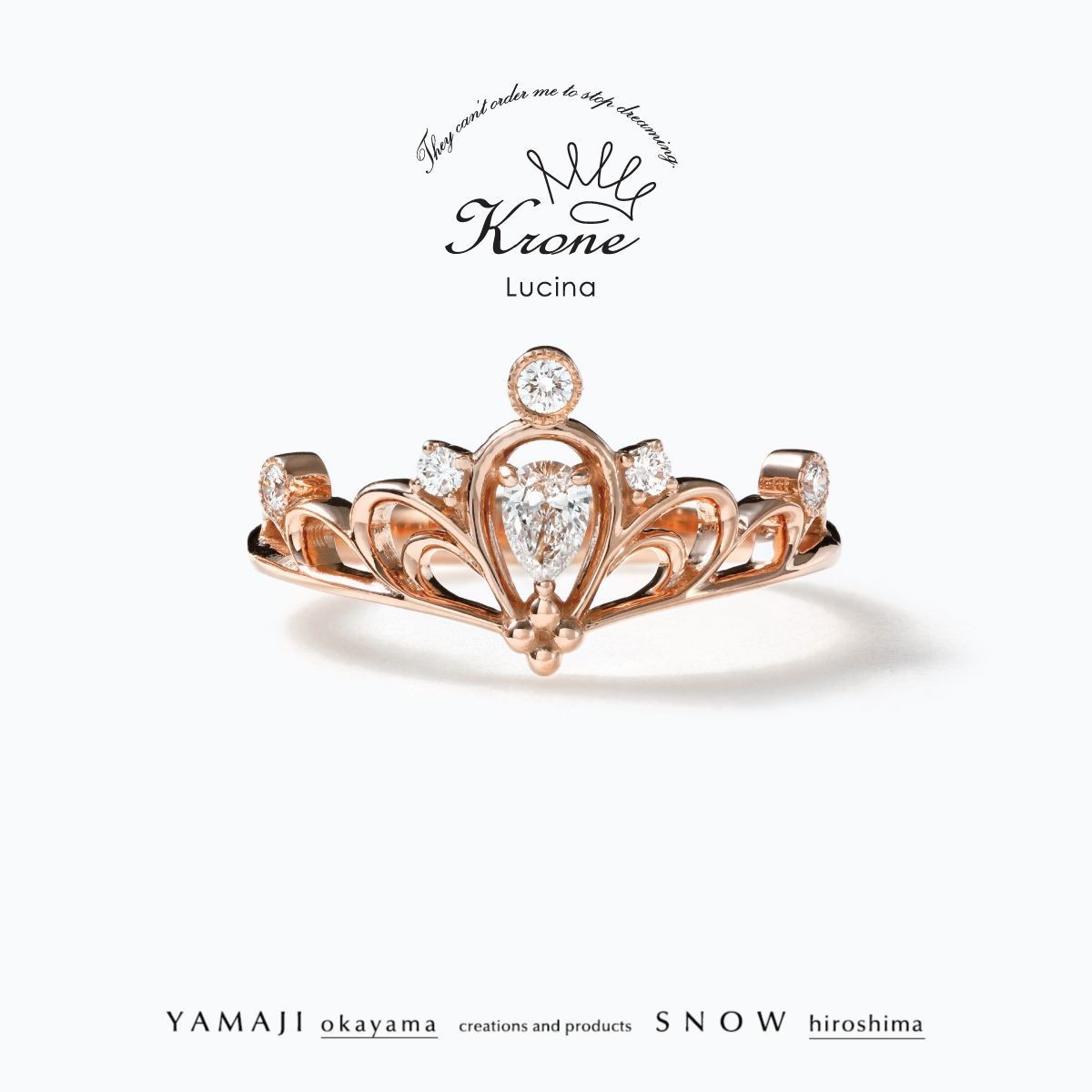 大人 可愛い をテーマに制作したティアラリング Jewelry Craft Yamaji 岡山