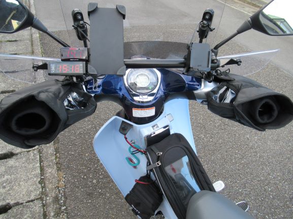 C125ハンドルカバー取り付け後の試走 山歩きとチャリンコとスーパー カブ110 C125ハンドルカバー取り付け後の試走 山歩きとチャリンコとスーパー カブ110