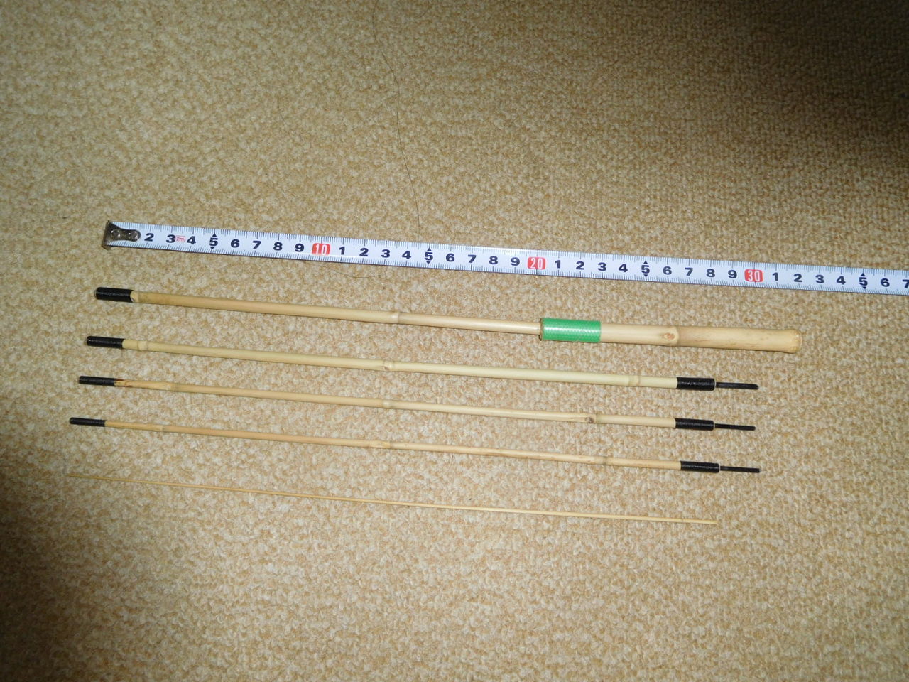 高野竹のタナゴ竿作り3 やまめ１１０番