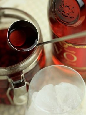 ザクロ酒 ザクロのフルーツブランデー トニック割り 果実酒 レシピ百科 かんたん果実酒の作り方