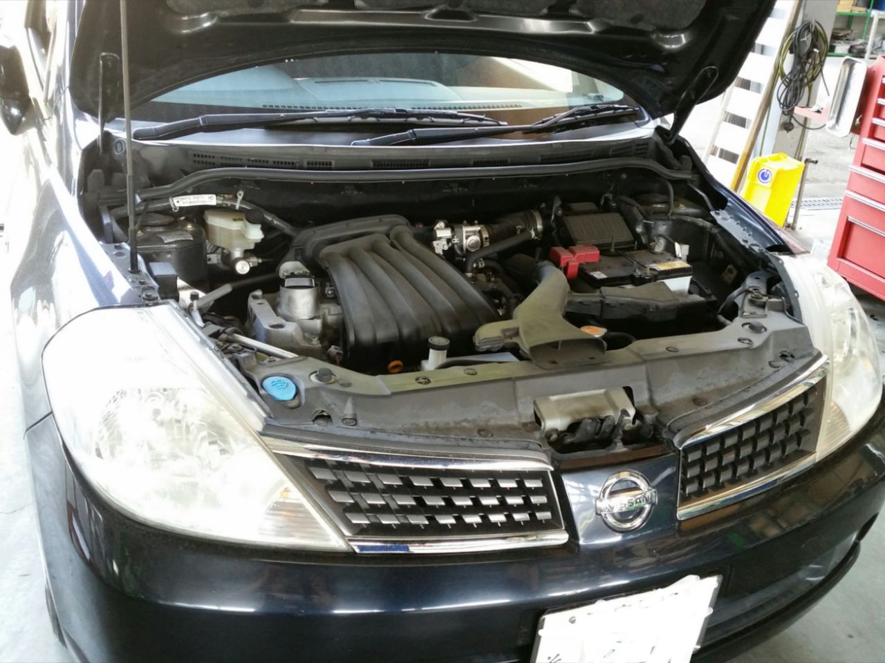 ニッサン ティーダ エアコン効かず ボッシュカーサービス 有限会社 山田自動車