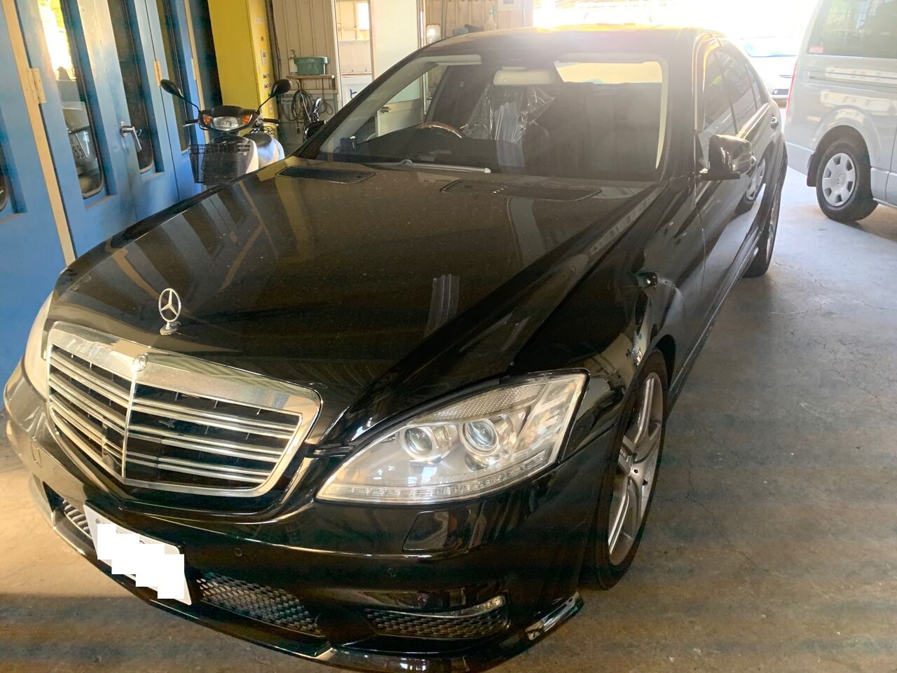 ベンツ W221 Sクラス レッカー搬送で入庫です ボッシュカーサービス 有限会社 山田自動車