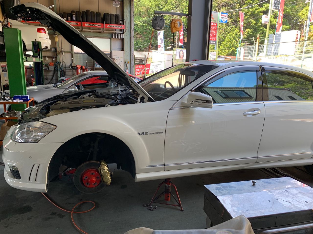 ベンツw221 esp点灯 バックアップバッテリー交換 ボッシュカーサービス 有限会社 山田自動車 ベンツw221 esp点灯 バックアップバッテリー交換 ボッシュカーサービス 有限会社 山田自動車