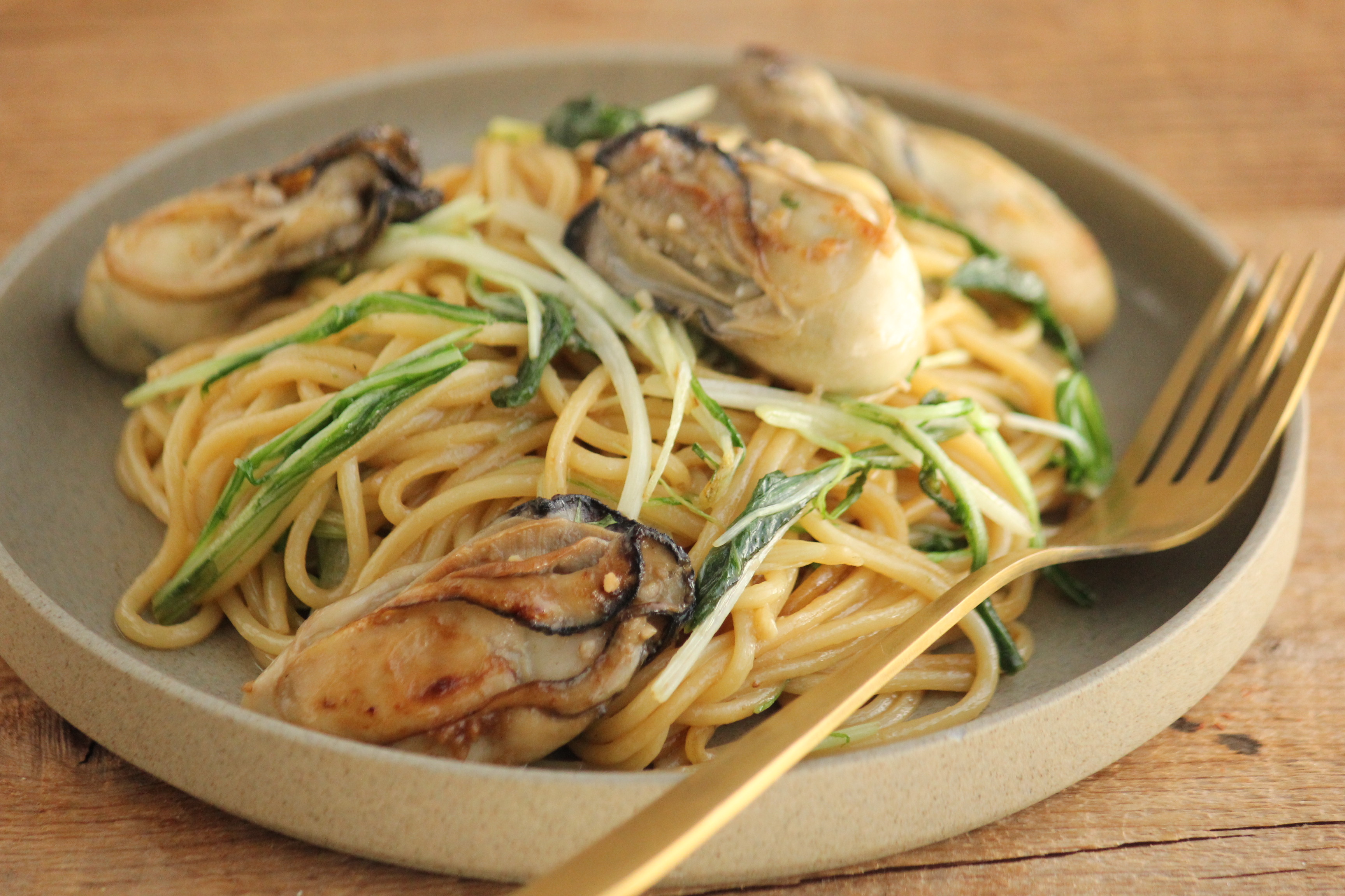 牡蠣のガーリックバター醤油パスタな献立の日 ビジュアル系フード Powered By ライブドアブログ