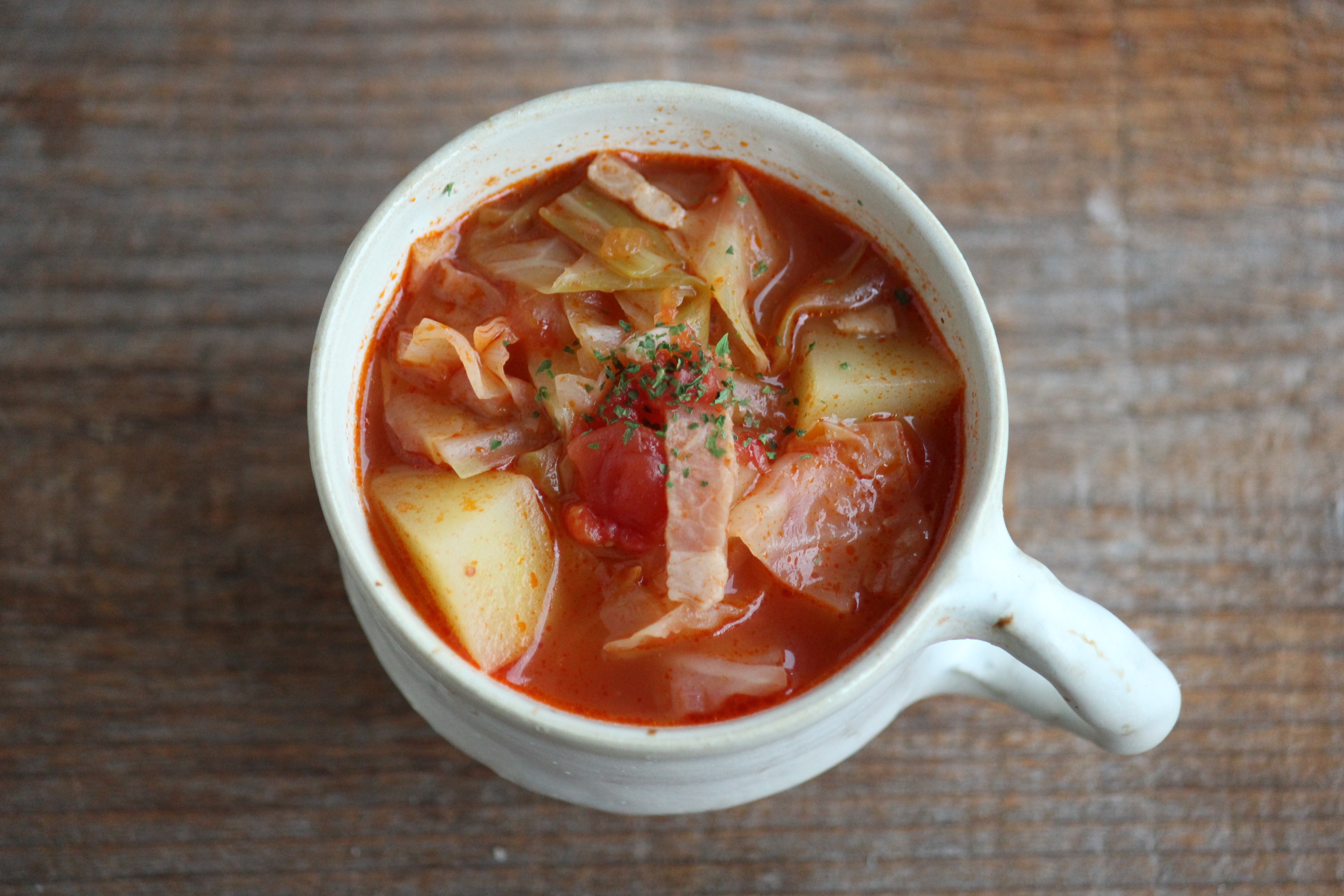 じゃがいもとキャベツのトマトガーリックスープ ビジュアル系フード Powered By ライブドアブログ