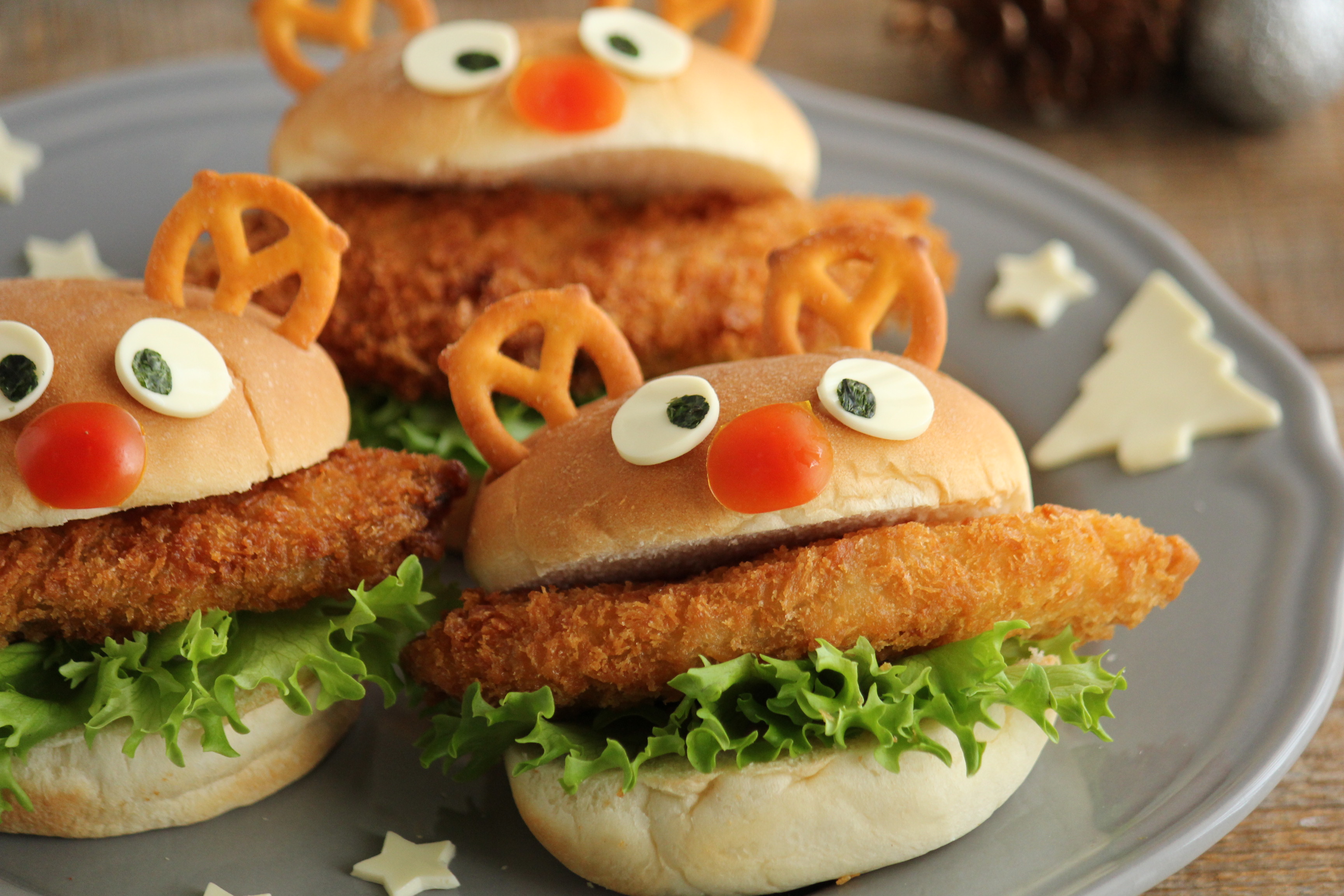 クリスマスに トナカイのハンバーガー ビジュアル系フード Powered By ライブドアブログ