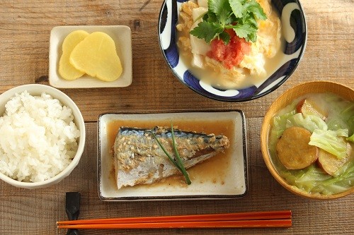 鯖 の 味噌 煮 献立