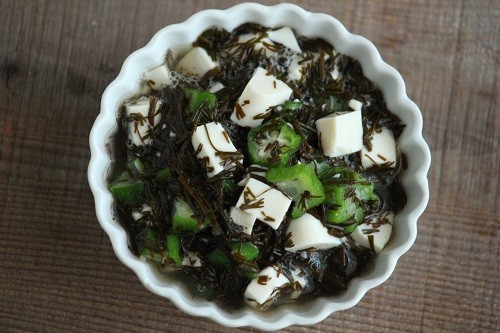 簡単おつまみ ぎばさ あかもく と豆腐の白だし和え ビジュアル系フード Powered By ライブドアブログ