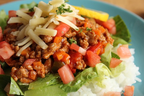 簡単 こどもにおすすめ 野菜たっぷりタコライス 日々のごはんとおやつのネタ帳 簡単なのも 丁寧なのも Powered By ライブドアブログ