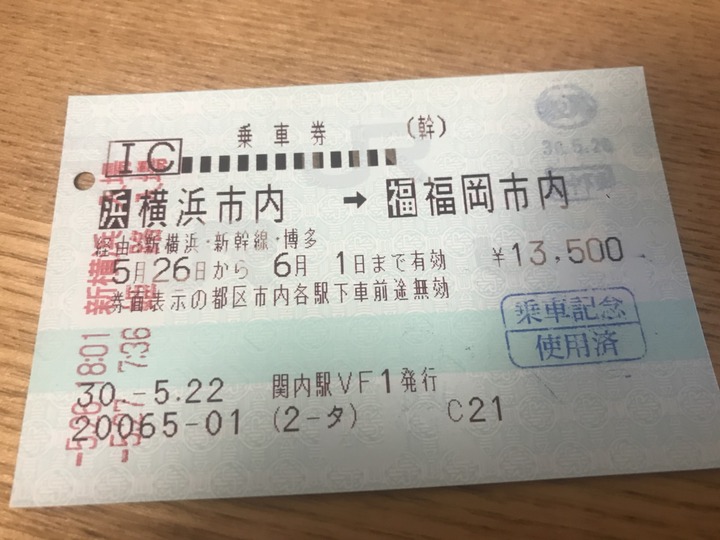 途中下車 きっぷ