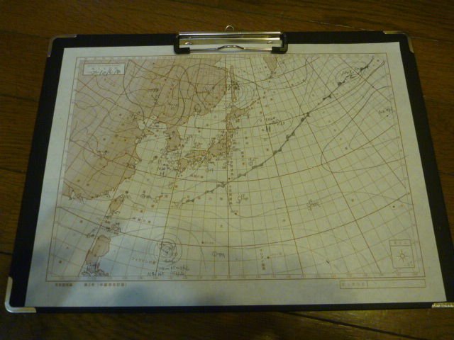 ４０年ぶりに天気図を描いて見ました Yamamurayujildのblog