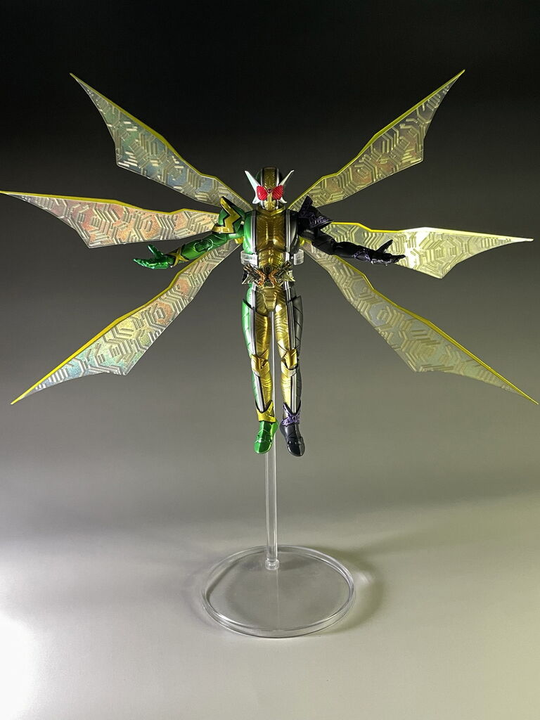 真骨彫　仮面ライダーダブル　サイクロンジョーカーエクストリーム　ゴールド版付き レビュー】S.H.Figuarts（真骨彫製法） 仮面ライダーW