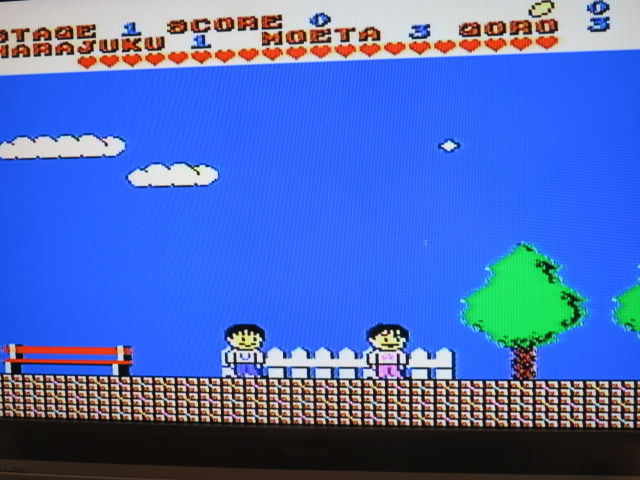 花のスター街道（FC） 二人同時操作する、変わったアクションゲーム