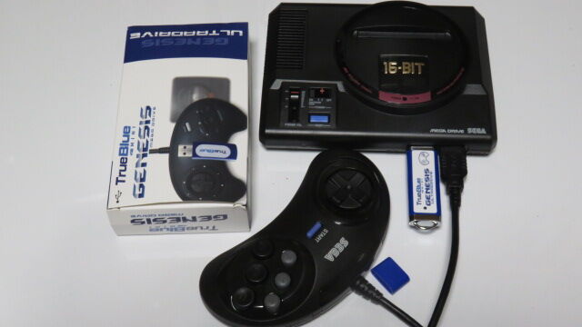 True Blue Mini Genesis Mega Drive メガドライブ メガドラミニを最強にするメモリースティック True Blue Mini