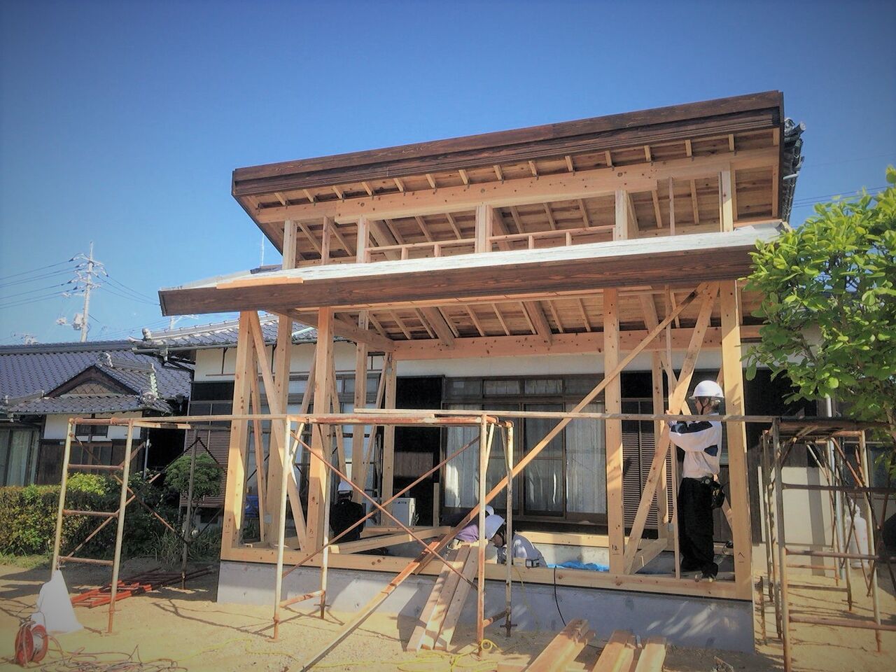 気楽な独り言 和風２階建て増改築工事 離れ増築外観