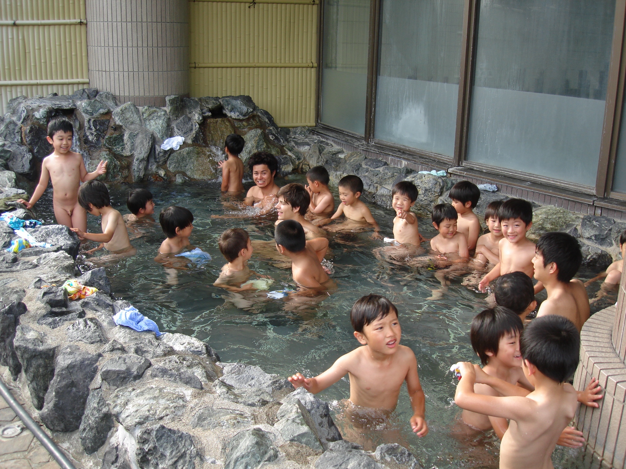 お泊まり会　お風呂 