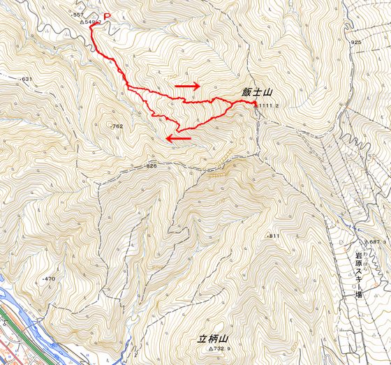MAP飯士山 負欠岩