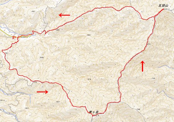 MAP菱ヶ岳・五頭山