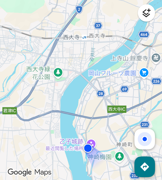 乙子城地域地図