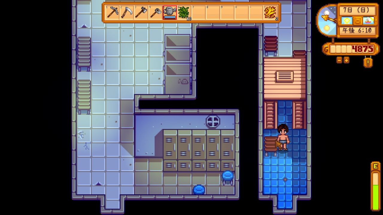 Stardew Valleyを遊ぶ 温泉とキノコとスープ 7 やまさんのエンジョイpcゲーム
