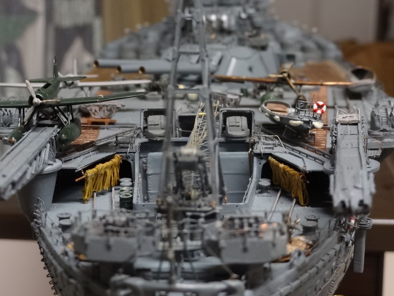 大和魂丸スクラッチ大和をイジル ９ 超弩級戦艦虎900号艦浮上セリ 水戸商業校舎 を模型で再建する ヒトフタ ハチ