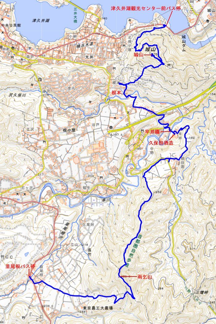 関東ふれあいの道 神奈川 山里から津久井湖へのみち 週末散歩