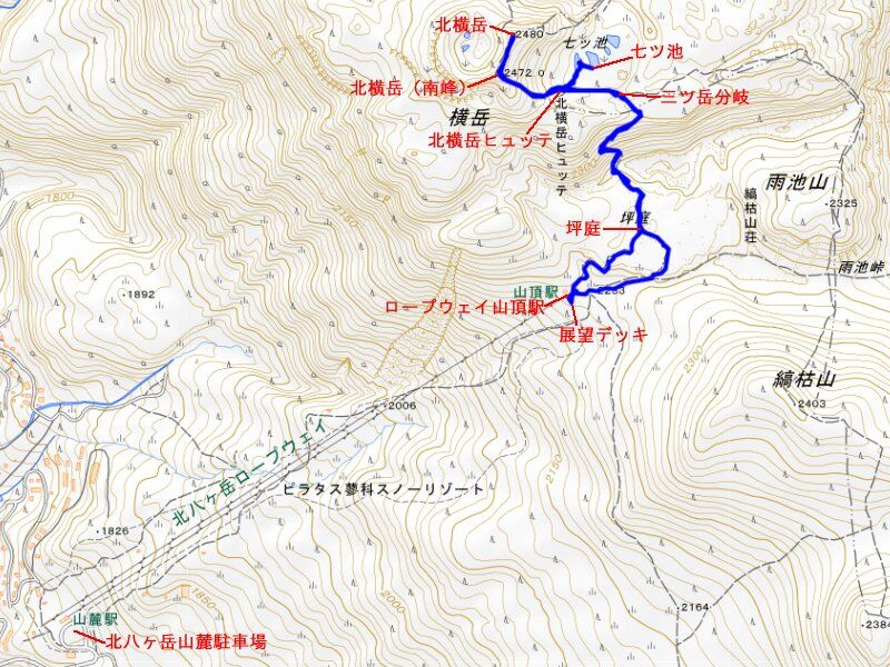 北横岳 入笠山 週末散歩