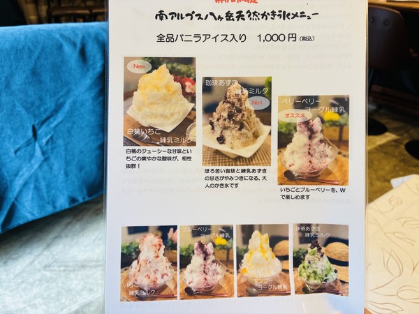 中央の期間限定の幻のかき氷屋さん
