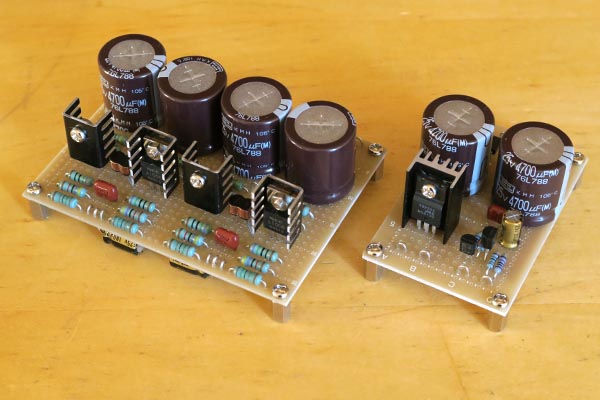 自作品！ステレオヘッドホンアンプ兼プリアンプ・CQ出版社基板使用☆動作品☆ 自作品！ステレオヘッドホンアンプ兼プリアンプ・CQ出版社基板使用