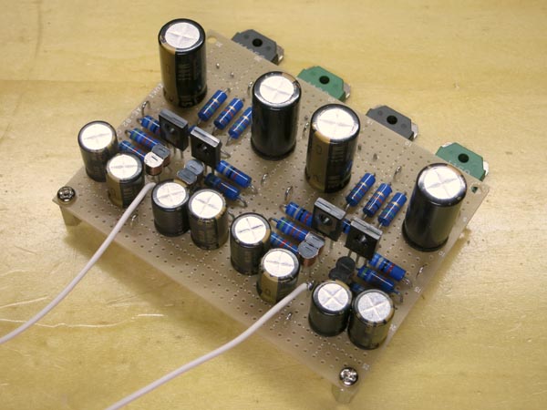 自作トランジスタ式ステレオアンプ 自作トランジスタ式ステレオアンプ