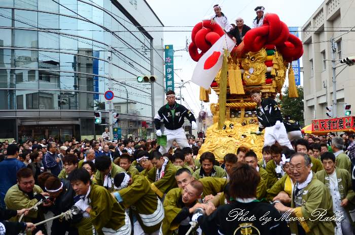 上町太鼓台 第七號 東雲 伊予三島太鼓祭り11 伊予銀行三島支店前交差点統一運行 愛媛県四国中央市三島中央 異景 上町太鼓台 第七號 東雲 伊予三島太鼓祭り11 伊予銀行三島支店前交差点統一運行 愛媛県四国中央市三島中央 異景