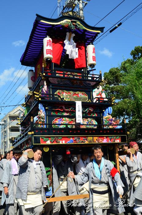 西条祭り11 南町だんじり 屋台 楽車 伊曽乃神社祭礼 統一運行 西条高校西 愛媛県西条市明屋敷 異景