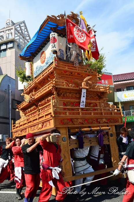 西条祭り11 古川だんじり 屋台 楽車 伊曽乃神社祭礼 統一運行 西条高校西 愛媛県西条市明屋敷 異景
