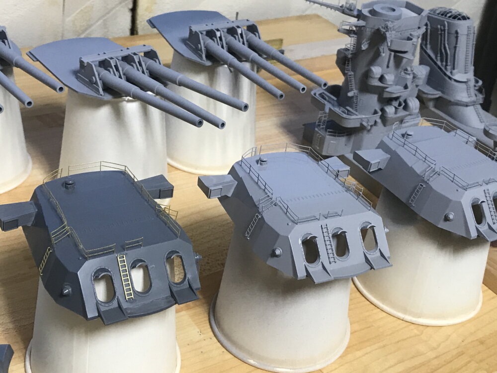 ニチモ 1/200 大和型戦艦主砲塔カットモデル スクラッチビルド塗装済み完成品 ニチモ1/200戦艦大和作成記】⑩主砲 : 屋根さんのつぶやき